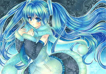 Miku Hatsune, anime, hatsune miku, green hair, vocaloid, long hair, female HD wallpaper