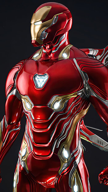 Iron man mark 42 suit, red, electric blue, mark 42, iron man, technology HD phone wallpaper