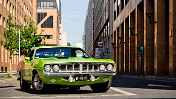 Cars, Front Bumper, Plymouth, 1971, Barracuda HD wallpaper
