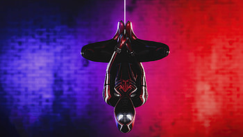Spiderman Miles Morales 2021 Upside Down, spider-man-miles-morales, games, 2021-games, ps5-games, ps-games, spiderman, marvel HD wallpaper