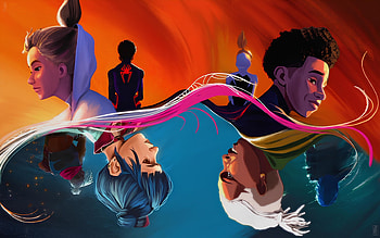 Across the Arcane Spider-Verse — Quad Crossover, Spider-Man: Across the Spider-Verse, Arcane, crossover HD wallpaper