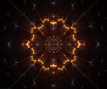 Abstract, Pattern, Fractal, Glow, Symmetry HD wallpaper