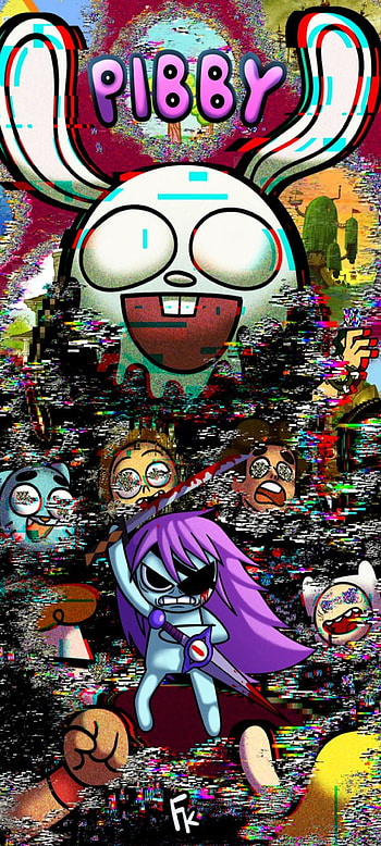 pibby, animada, art, corrupcion, cartoon, fnf HD phone wallpaper