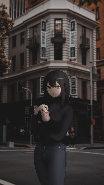 Anime Girl, anime-aesthetic, anime-, anime-x-reality, anime-girl, anime-art, waifus HD phone wallpaper