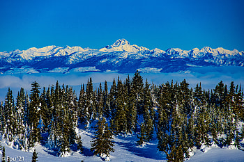 Landscape, Winter, Nature, Trees, Mountains, Clouds, Snow HD wallpaper