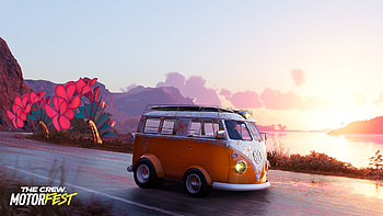 The Crew Motorfest Vintage Van Sunset, video game, The Crew Motorfest HD wallpaper