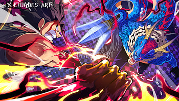 Luffy vs Kaido: Thunderous Clash — One Piece, Anime, One Piece, Monkey D. Luffy, Kaido (One Piece), Charlotte Katakuri HD wallpaper
