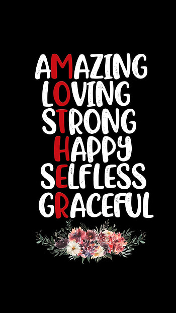 Mother, love, sayings, words HD phone wallpaper