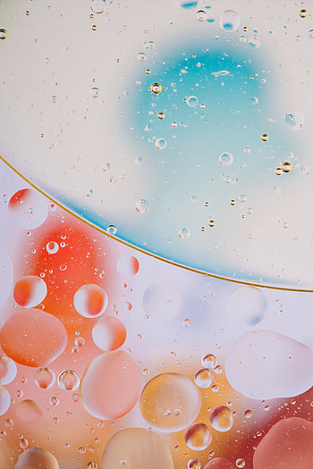 Bubbles, Macro, Circles, Surface, Form HD phone wallpaper