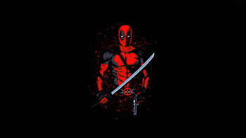 Deadpool Minimalism 2020, deadpool, superheroes, artwork, minimalism HD wallpaper