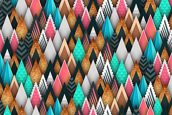 Triangles, abstract, digital art HD wallpaper