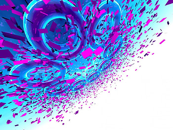 A Definite Play, blue, abstract, 3d HD wallpaper