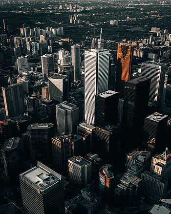 Cities, Architecture, City, Building, View From Above, Skyscrapers, Megapolis, Megalopolis HD phone wallpaper