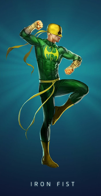 Iron Fist, Marvel comics, Powerful punch, Martial arts mastery HD phone wallpaper