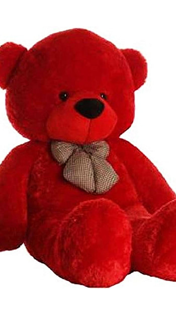 Beautiful Teddy Bear, Red Toy, Love HD phone wallpaper