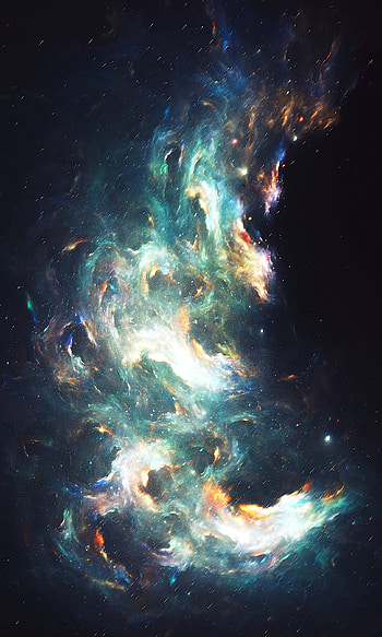 Abstract, Glare, Shine, Light, Nebula, Cloud HD phone wallpaper