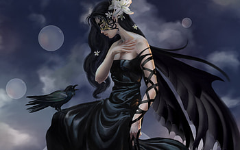 Gothic art, Haunting visuals, Dark backgrounds, Atmospheric mood HD wallpaper