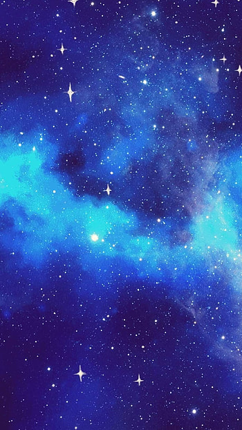 Galaxy Aesthetic, Blue, Space HD phone wallpaper