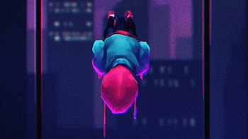 Miles Morales Upside Down, spiderman, superheroes, artwork, digital-art, art, artstation HD wallpaper
