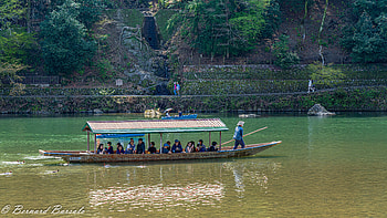 : Japanese Wooden Boat on a Serene River, man made, Japan HD wallpaper