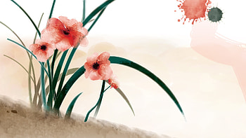 Summers Painted Floral, dirt, summer, abstract, firefox persona, floral, flowers, spring HD wallpaper