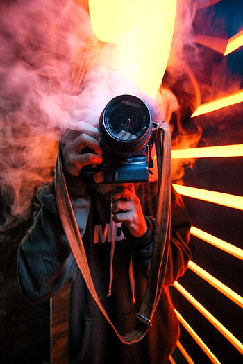 Smoke, Shine, Light, Miscellanea, Miscellaneous, Neon, Lens, grapher, Camera HD phone wallpaper
