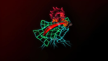 Tanjiro Kamado Demon Slayer , demon-slayer-kimetsu-no-yaiba, anime, artist, artwork, digital-art, dark HD wallpaper