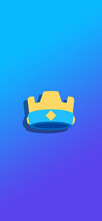 Clash Royal, Crown, Blue, Superciel, Frulo, ClashRoyal, Logo HD phone wallpaper