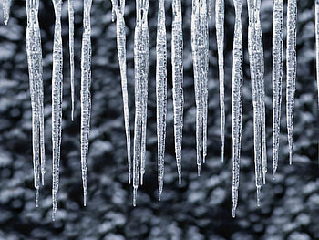 Winter, Nature, Ice, Cold, Row, Icicles HD wallpaper