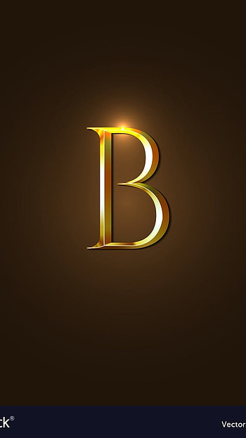 B Name, Golden B, alphabet HD phone wallpaper
