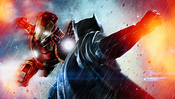 Iron Man Vs Batman , iron-man, batman, superheroes, artwork, artist HD wallpaper