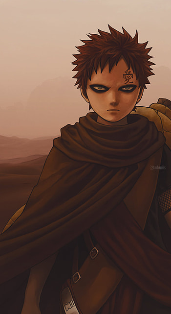 Gaara in Desert, naruto, sasuke, anime HD phone wallpaper