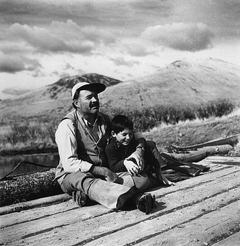 Ernest Hemingway, Son Gregory, Sun Valley Idaho, Magnum HD phone wallpaper