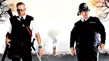 Simon Pegg, Hot Fuzz HD wallpaper
