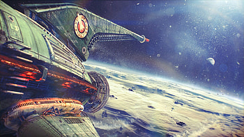 Future Retro Planet Express Ship Â· Sci Fi ... HD wallpaper