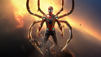 Iron Spider Man Suit With High Tech Wings, spiderman, superheroes, artist, artwork, digital-art HD wallpaper