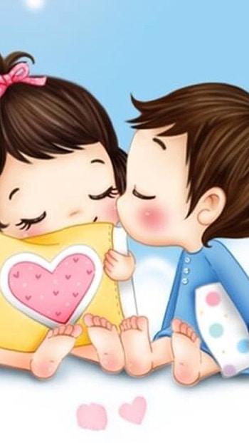 Whatsapp D.p, Cartoon, Love HD phone wallpaper