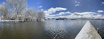 A Chilly Day for the Lake, nature, lake HD wallpaper