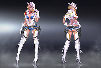 Cowgirl, pink, ares, fantasy, girl, hat HD wallpaper