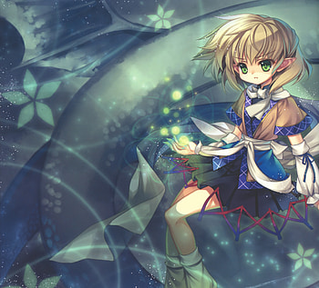 What's up?, night, barfeeted, mizuhashi parsee, highres, touhou, short hair, blonde hair, water, green eyes, pond, legs HD wallpaper