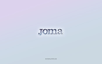 Joma logo, cut out 3d text, white background, Joma 3d logo, Joma emblem, Joma, embossed logo, Joma 3d emblem HD wallpaper