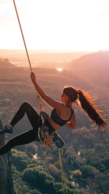Mountain climber, Climbing HD phone wallpaper