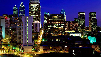 Cities, Sky, Night, Skyscrapers, Megapolis, Megalopolis, Philadelphia, Pennsylvania HD wallpaper