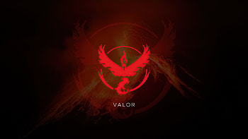 Valor of Pokemon Go, Logo, art HD wallpaper