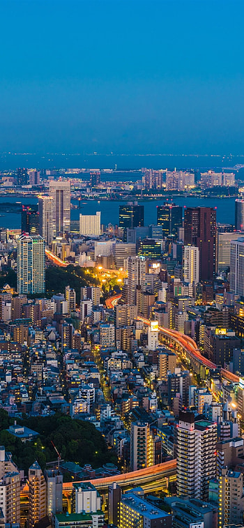 Japan Skyline, Tokyo , Travels, Backgrounds HD phone wallpaper