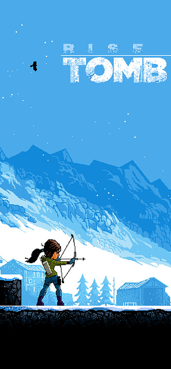 pixel art, bow, video game HD phone wallpaper