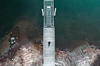 Coast, Pier, Miscellanea, Miscellaneous, Loneliness, Lonely, Alone HD wallpaper