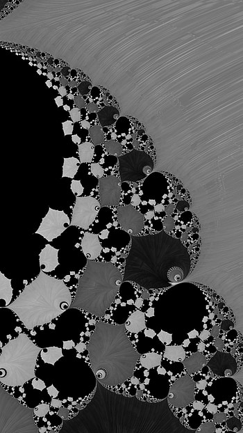 Fractal Art Trippy Psychedelic Background for Smart, white, black, grey, psychedelic, trippy, Abstract, fractal, abstract black HD phone wallpaper
