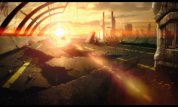 SAO: Qualifiers Final Round Battlefield, horizon, sunray, sunlight, glowing, beauty, nice, sword art online, scenery, ggo, scenic, break, road, sweet, gun gale online, scene, beautiful, ray, sao, anime, pretty, light, lovely HD wallpaper
