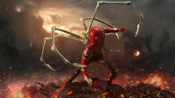 Iron Spiderman , spiderman, superheroes, artist, artwork, digital-art HD wallpaper